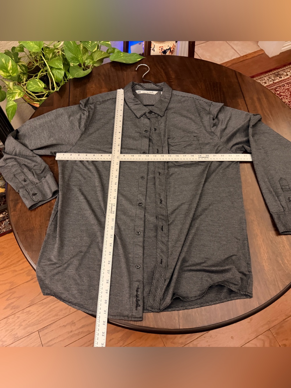 Travis Mathew Men's Button-Up Shirt Jacket in Charcoal